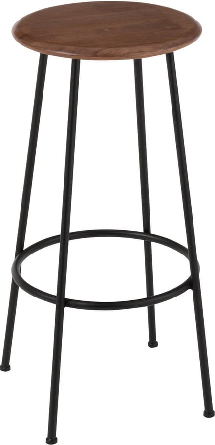 J-Line barkruk Neo - staal - naturel/zwart