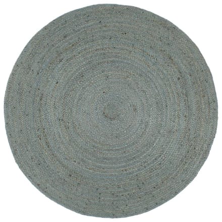 vidaXL - Vloerkleed - handgemaakt - rond - 180 - cm - jute - olijfgroen