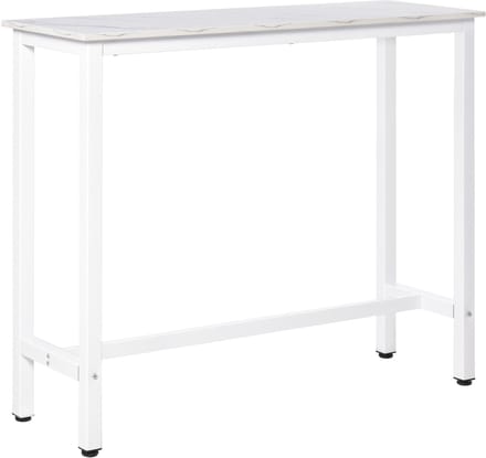 HOMCOM bartafel - spaanplaat - 120x40x100cm - wit