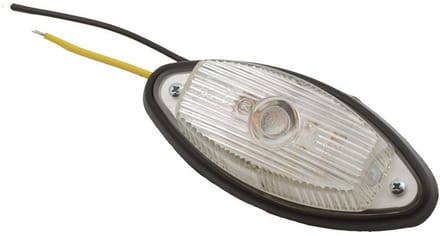 zijmarkeringslamp universeel wit 12/24 volt - contourlamp - breedtelamp - zijlamp