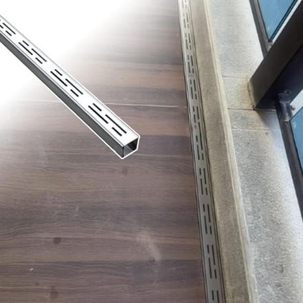 Drainageslang RVS - Afwateringssysteem - Buiten Afvoeren - Antislip Textuur - 100 cm Lengte - Zilver