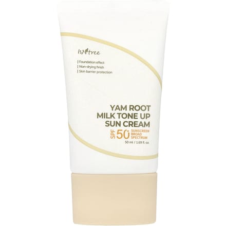 ISNtree, Yam Milk Tone-Up Sun Cream, SPF 50+, 50 ml (1.69 fl oz)