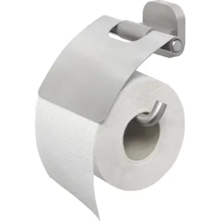 Tiger Toiletrolhouder Ramos - Rvs - Met Klep - Rvs Geborsteld