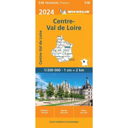 Michelin Wegenkaart 518 Centre - Val de Loire