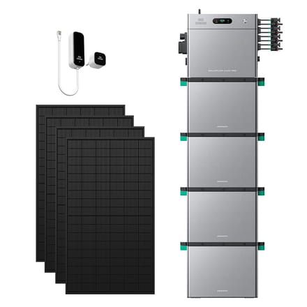 Zendure SolarFlow 2400 Pro - SolarFlow 2400 Pro & Slimme Meter P1 / 4*AB3000L (11.52 kWh) / 4*450W Bifacial Panel  (2340Wp Max)