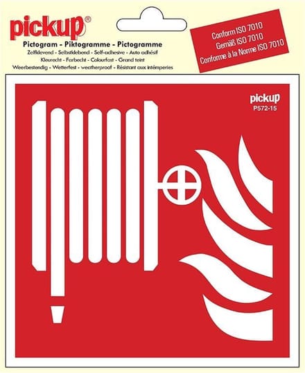 Pickup Pictogram 15x15 cm - Blusslang - conform ISO 7010