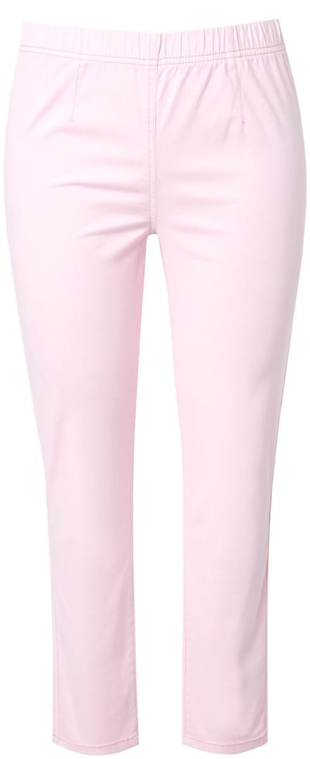 MIAMODA - Dames - Jegging slim fit stretchdenim elastische tailleband - Oudroze - Maat 60