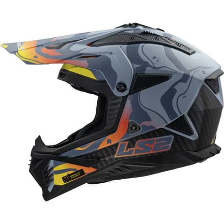 LS2 MX708 Fast II Wash Matt Donker Grijs Offroad Helm - Helm