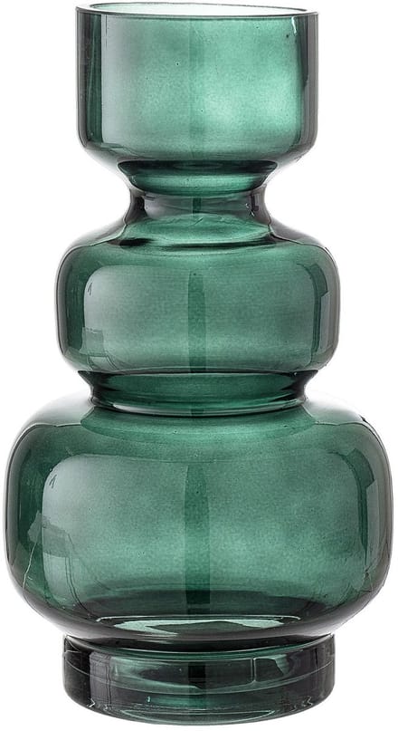 Bloomingville Vaas glas groen Johnson 25cm