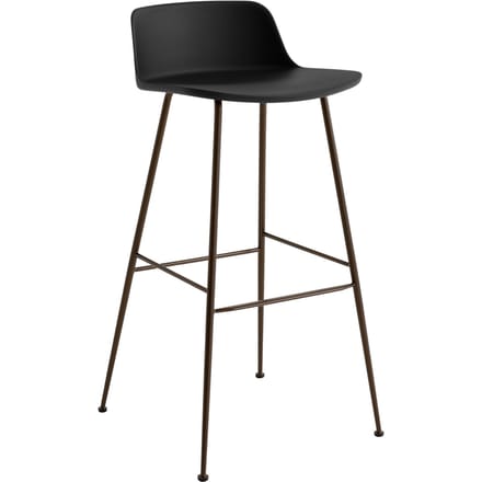 &Tradition Rely Barstoel HW81 & HW86 - zwart - gebronsd - Hoogte 88,5 cm