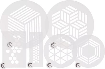 Plate-it PP Stencils Hexagon 6-delige set