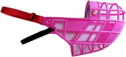 Muilkorf honden - Maat S - Plastic - Roze - Voering - Hondenmuilkorf - Muilkorf - Honden training - Muilkorven