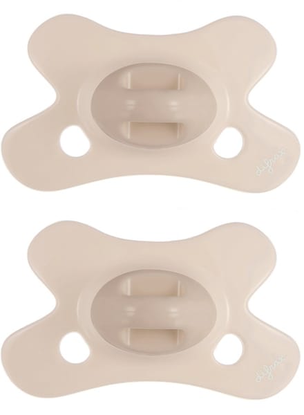Difrax Fopspeen Natural - 0 tot 6 Maanden - Beige - 2 Stuks