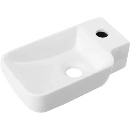 Aquavive Wasbak Ceno - Keramiek - Wit - 19x38,5x14cm