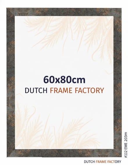 Fotolijst 60x80 cm - MDF - Geoxideerd Metaal - Benno