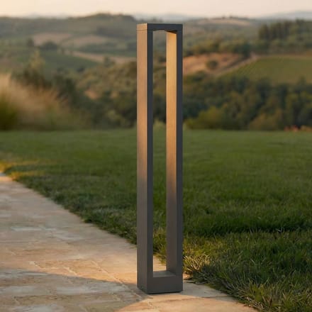 Lucande - LED buitenlamp - Gegoten aluminium - H: 90 cm - grafietgrijs