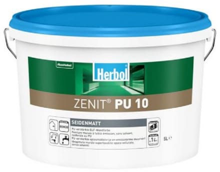 Herbol - Zenit PU 10 - WIT Zijdemat - 5L