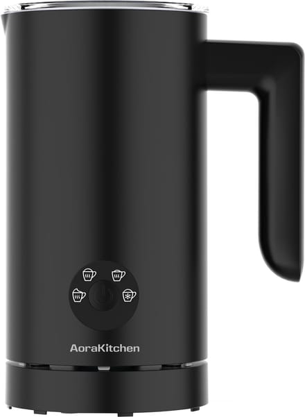 AoraKitchen Melkopschuimer - 300ML - Melkschuimer - RVS - Electrisch - 4-in-1 - Antikleeflaag - 500W