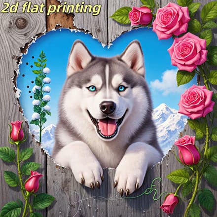 DIAMOND PAINTING 30 x 30 cm Husky of wel Malamoet