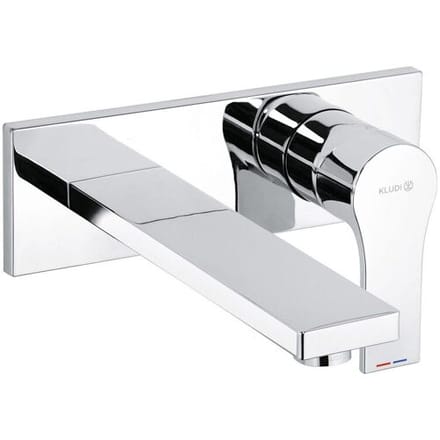 Kludi Zenta SL washbasin 2 LOCH wall-mounted single mixer projection 18 cm One-piece rosette 482470565