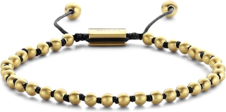 Frank 1967 Beads 7FB 0377 Stalen beads armband - One size - 4 mm - Goudkleurig