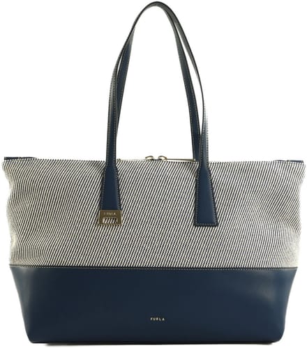FURLA schoudertas shopper Olivia Tote Toni Indigo crème