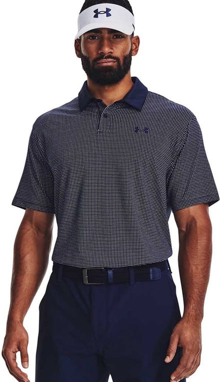Under Armour Golf T2g Printed Korte Mouw Poloshirt Blauw S