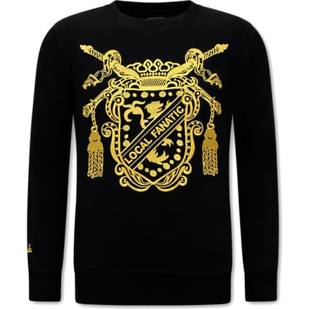 Heren Sweater - Royal Couture - Zwart