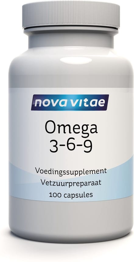 Nova Vitae - Omega 3 6 9 - Visolie - Borageolie - Olijfolie - 100 capsules