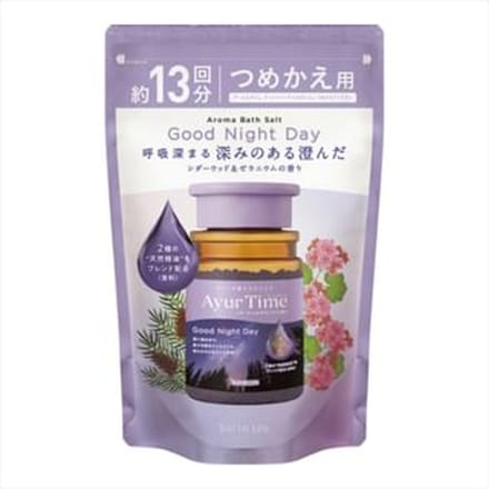 BATHCLIN - Ayur Time Aroma Bath Salt Good Night Day 520g Refill