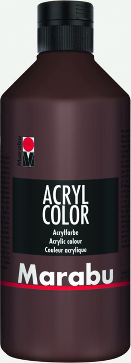 Marabu 12010075040 acrielverf 500 ml Bruin Koker