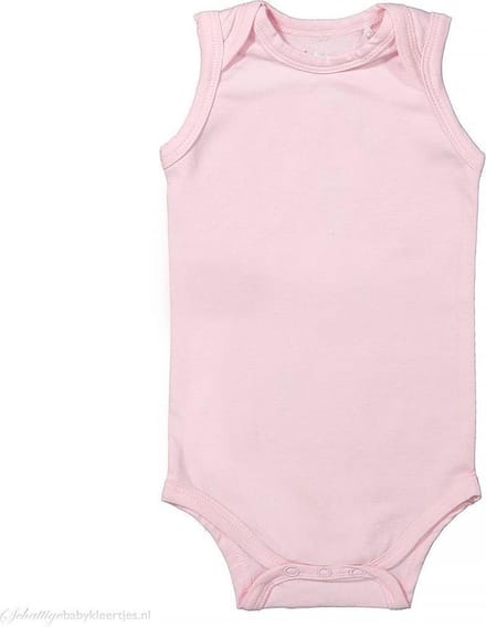 Dirkje Basic romper mouwloos roze maat 50/56