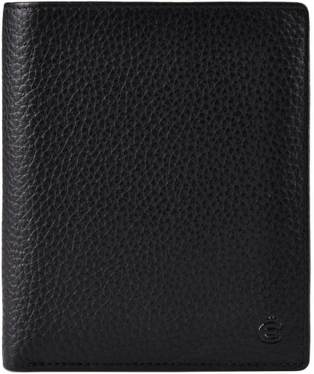 Esquire Leren Portemonnee Texas RFID Wallet Vertical Black Zwart
