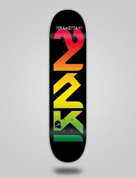Skateboard Deck - Onderdeel Plank - Street Skate - Sakari Logo - 8.25 inch - Rasta