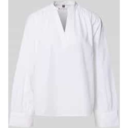Relaxed fit Blouse met lange mouwen van puur katoen