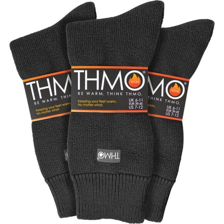 THMO - Set van 3 wintersokken voor heren met comfortbovenkant - Houtskool