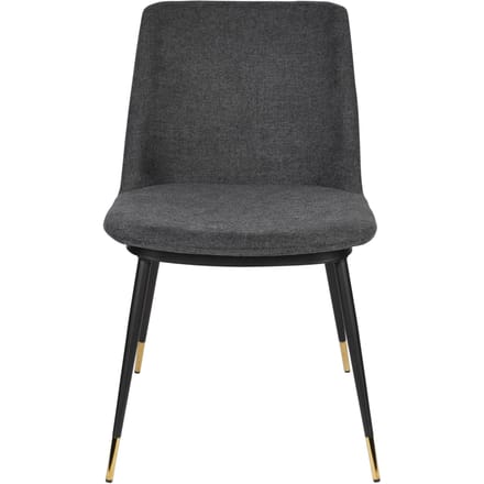 Housecraft Living Lionel Eetkamerstoelen Donkergrijs - Set van 2