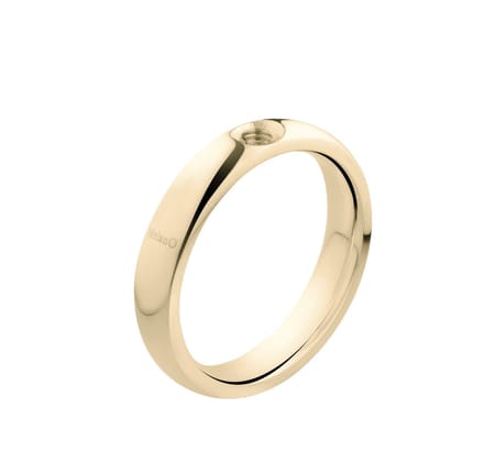 Melano twisted Tracy ring - Goudkleurig - Dames - Maat 58