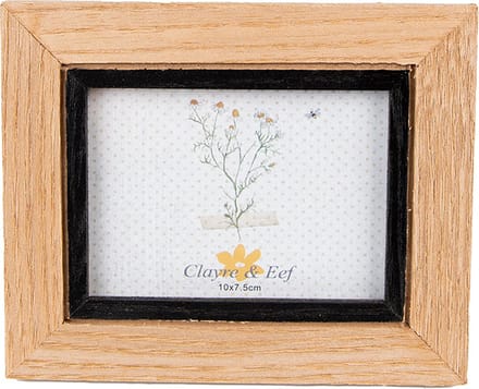 Clayre & Eef Fotolijst 7x10 cm Bruin Zwart MDF