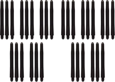 Darts Set zwarte darts shafts - 10 sets (30 stuks) - medium - darts shafts - Cadeau