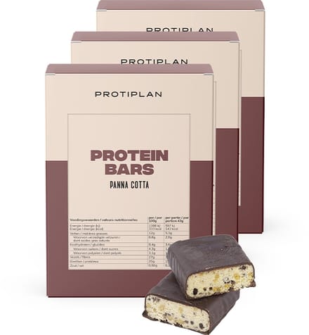Protiplan - Protein Bars Panna Cotta - 21 repen - 21 x 43 g - Low carb - Eiwitrepen