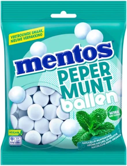Mentos | Pepermuntballen | 12 x 220 gram