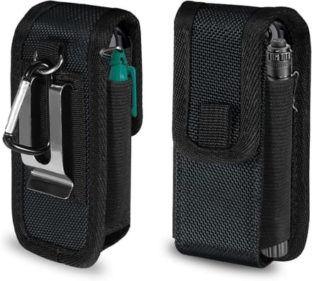 Multitool Holster met Compartimenten, EDC Tas voor Camping en Hiking, Compacte Tool Bag met Riemclip, Zwart en Duurzaam
