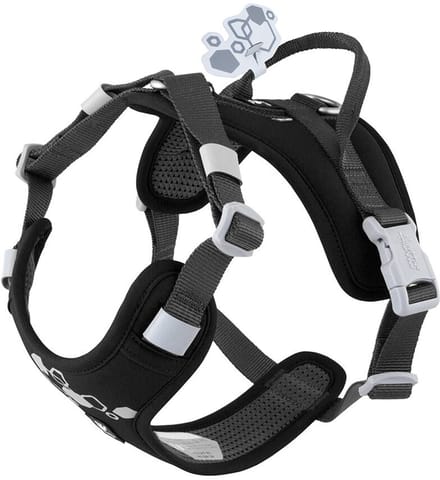 Hurtta weekend warrior harness zwart Maat - 65-80 cm