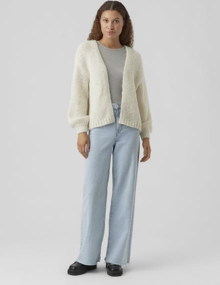 Vero Moda Vest Vmmaybe Ls Open Cardigan Noos 10273101 Birch Dames Maat - XL