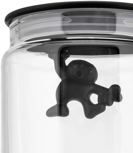 Alessi Gianni - Glazen pot met deksel 20 cm - Blauw