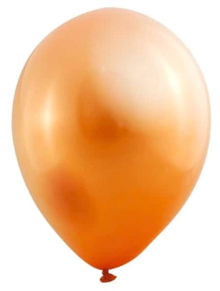 Metallic Ballonnen Oranje (10st)
