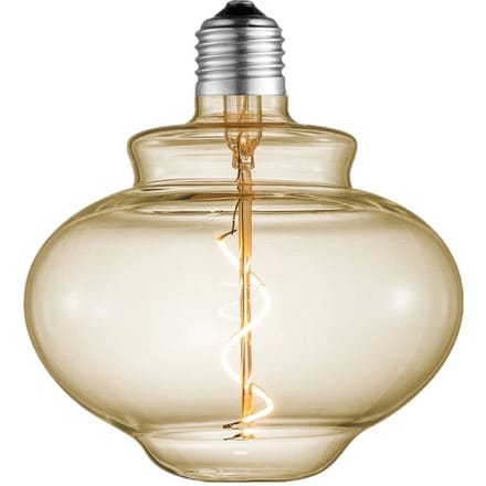 Lucande LED-kloklamp, E27 4W, amber, Ø 16 cm, 2700K