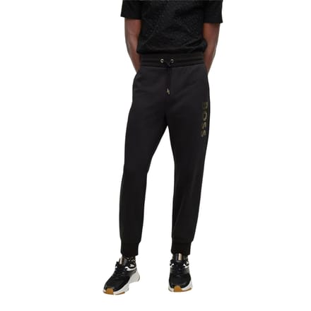 Boss Heren Lamont Vertical Logo Slim Joggers (Zwart)