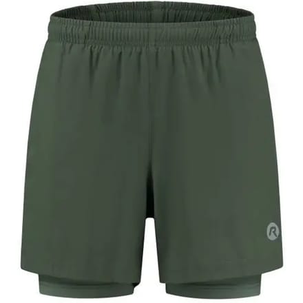 Rogelli Essential Heren 2-in-1 Hardloopshort - Telefoonzak - Groen